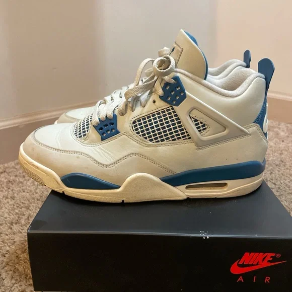 Military blue Jordan fours